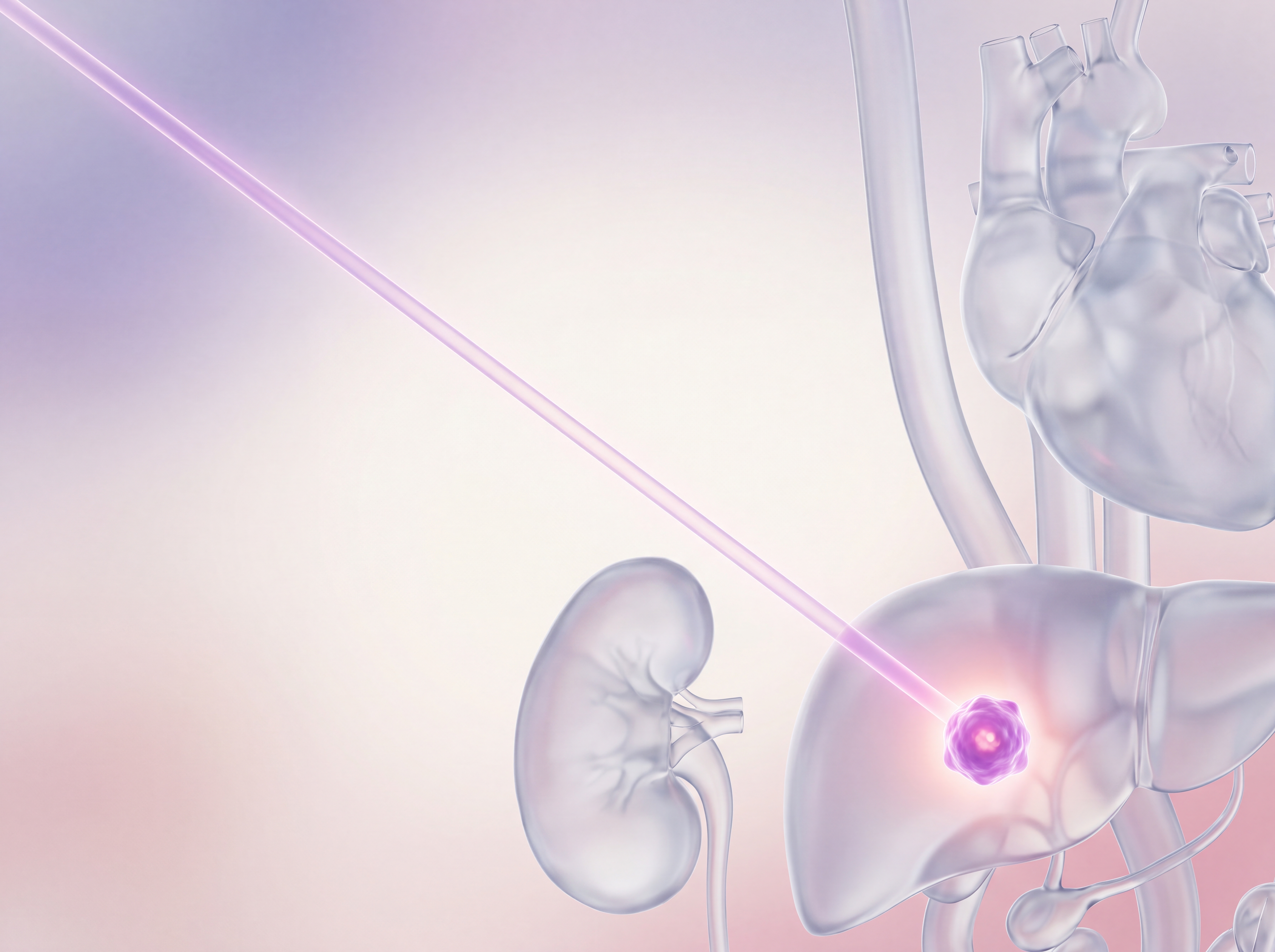 Soft translucent shield illustration representing protection of healthy tissue